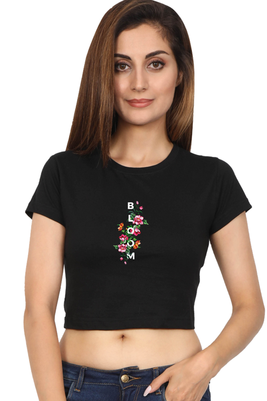 Bloom in Style: Exquisite Floral Printed Crop top for Women
