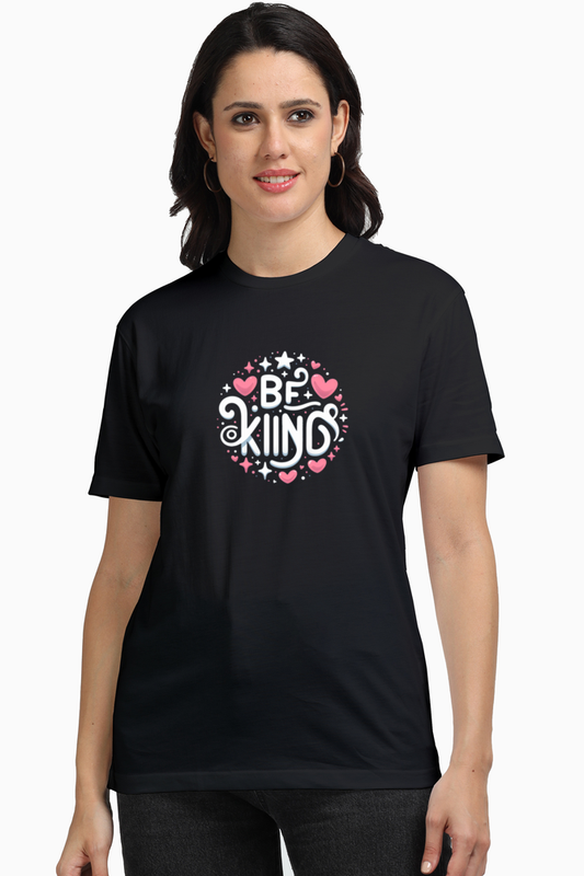 Radiate Kindness: Floral Feminine Charm Women's T-Shirt