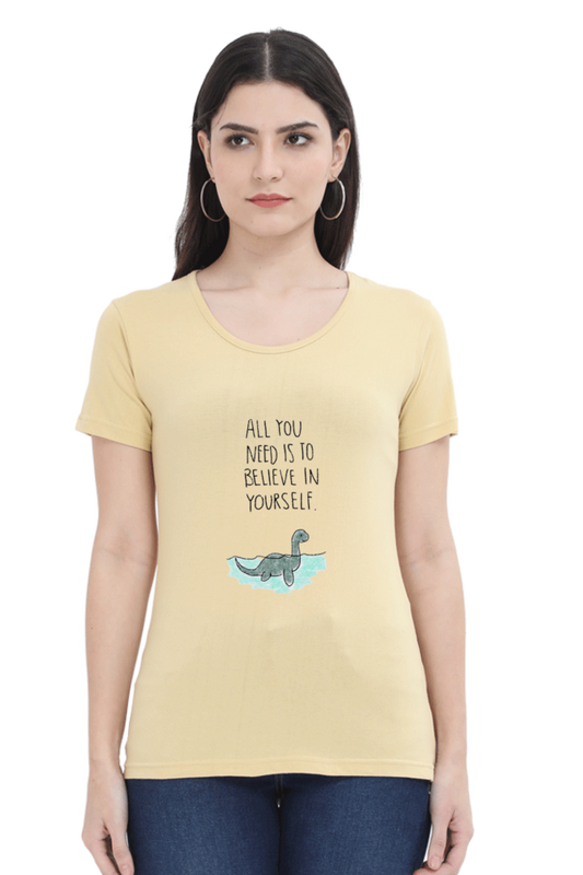 Empower Yourself: Believe and Achieve t-shirt for Women