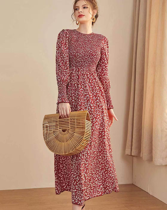 SHEETAL ASSOCIATES Floral Print Fit & Flare Western Dress | Western dress for Women
