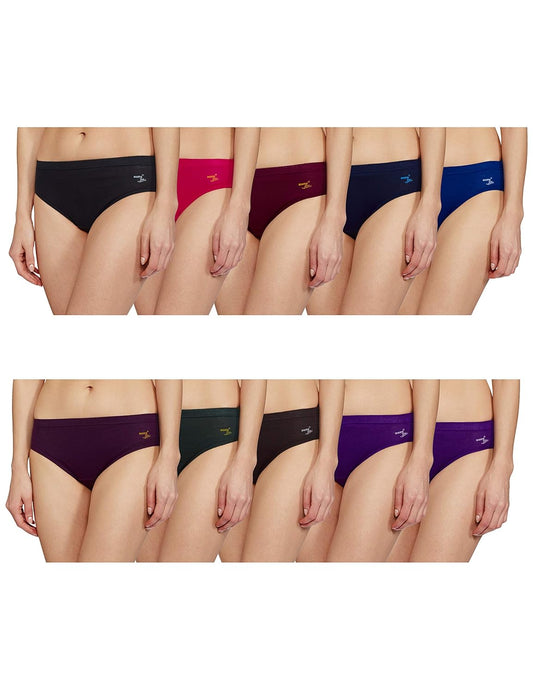 Rupa Jon Women's Cotton Panty-Pack of 10 | Underwear for Women 