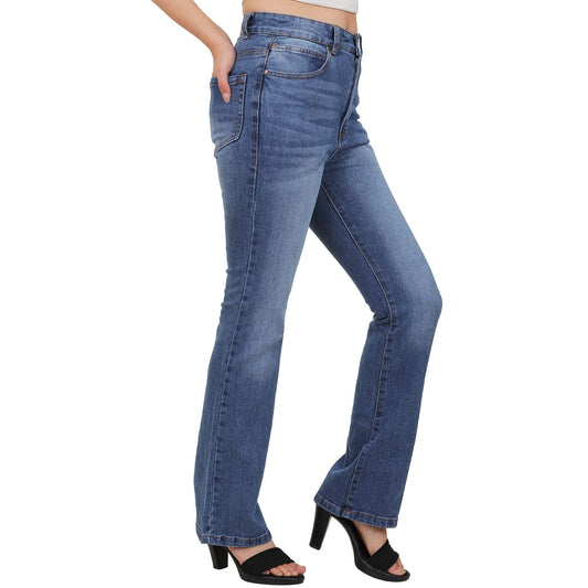 Sisney HIgh Waist Bootcut Jeans for Women